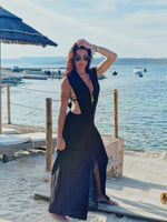 Load image into Gallery viewer, GAUZE MAXI &quot;V&quot; DRESS

