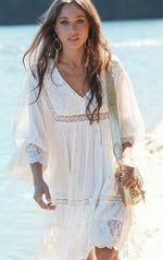 Load image into Gallery viewer, KATIA SHORT DRESS WHITE
