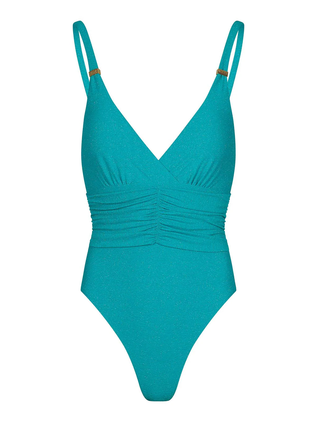 Rimini Swimsuit Emerald Ocean Metallic Sparkle