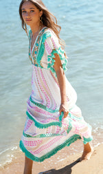 Load image into Gallery viewer, BELLA LONG DRESS GREEN
