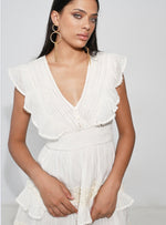 Load image into Gallery viewer, Niza white short dress
