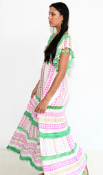 Load image into Gallery viewer, BELLA LONG DRESS GREEN
