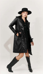 Load image into Gallery viewer, Leather Coat
