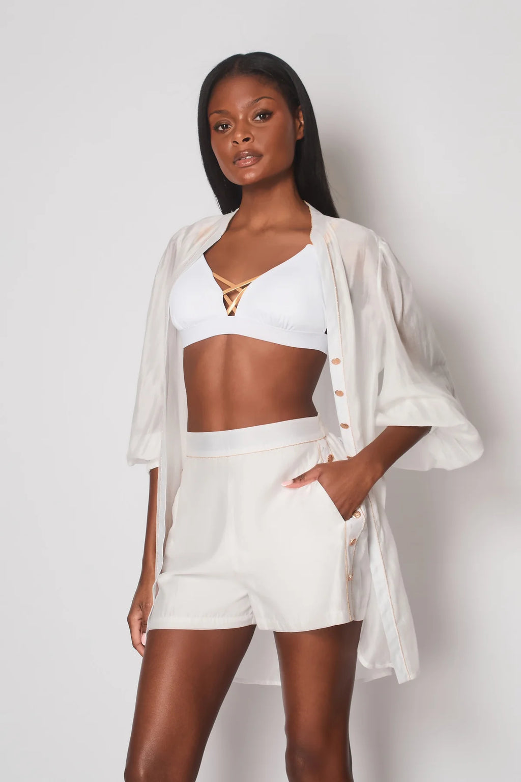 Martinique Soft Sheen Cotton Shorts