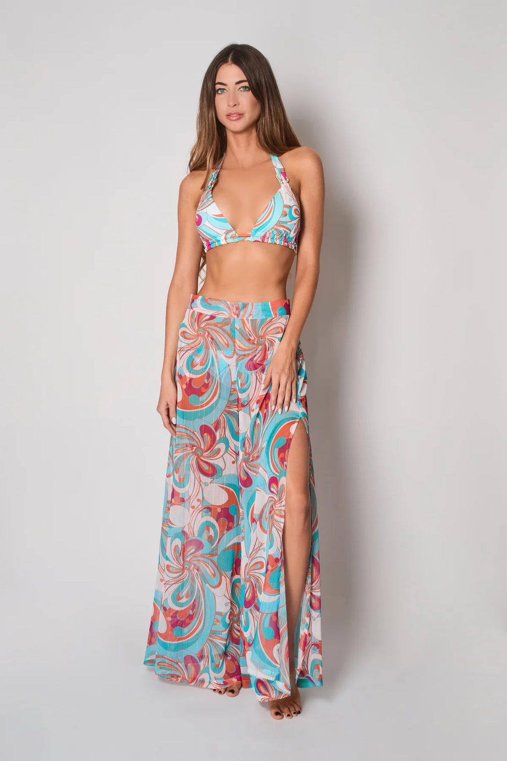 South Beach Side Split Trousers