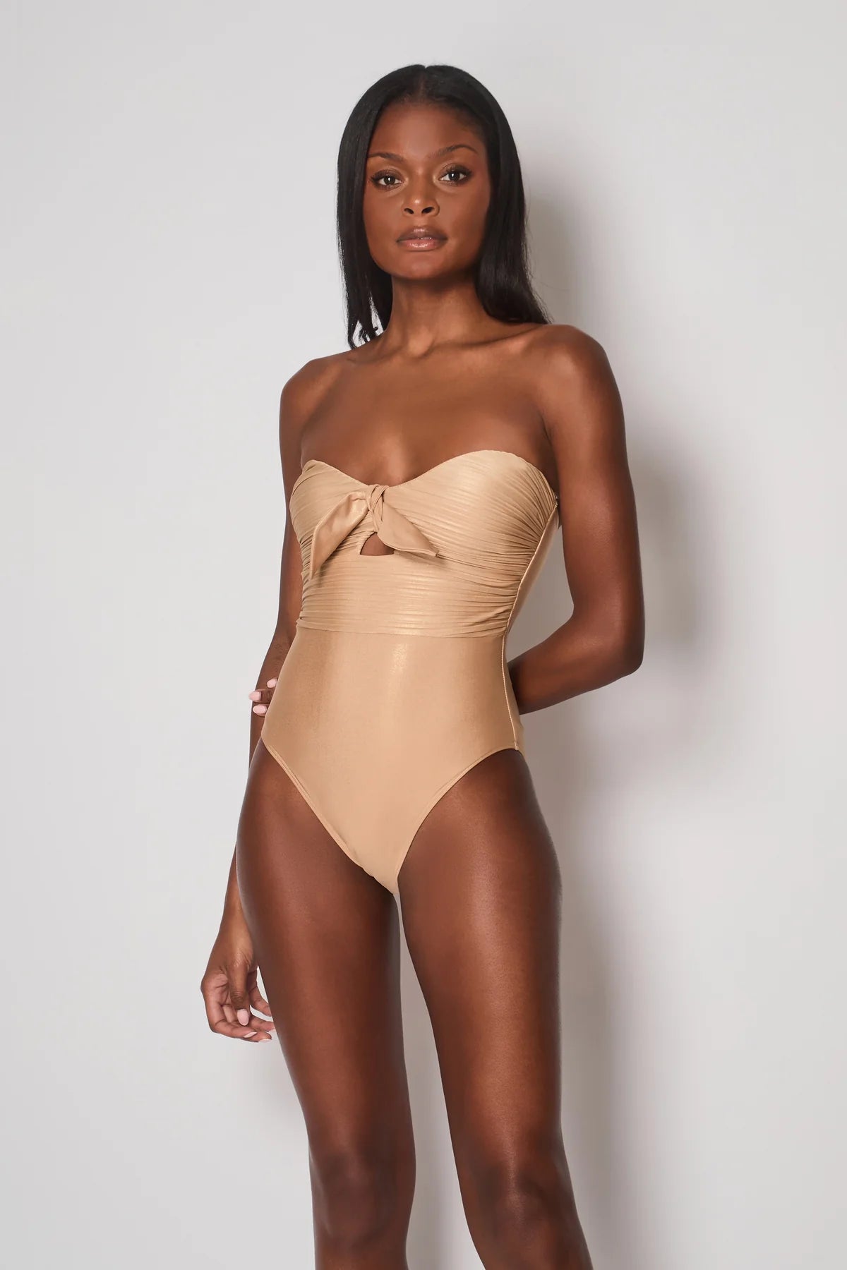 Tuscany Bow Front Bandeau Swimsuit
