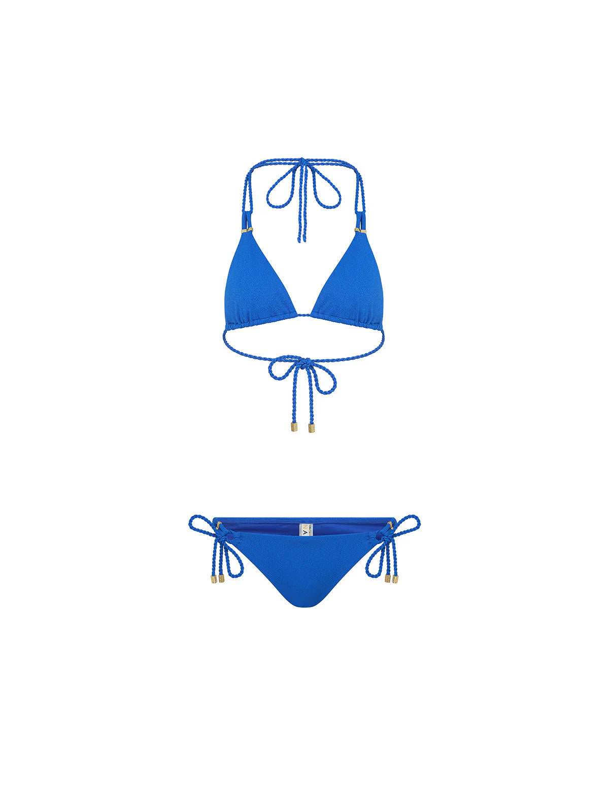 PALMA TRIANGLE BIKINI TOP MOROCCAN BLUE MARBLE
