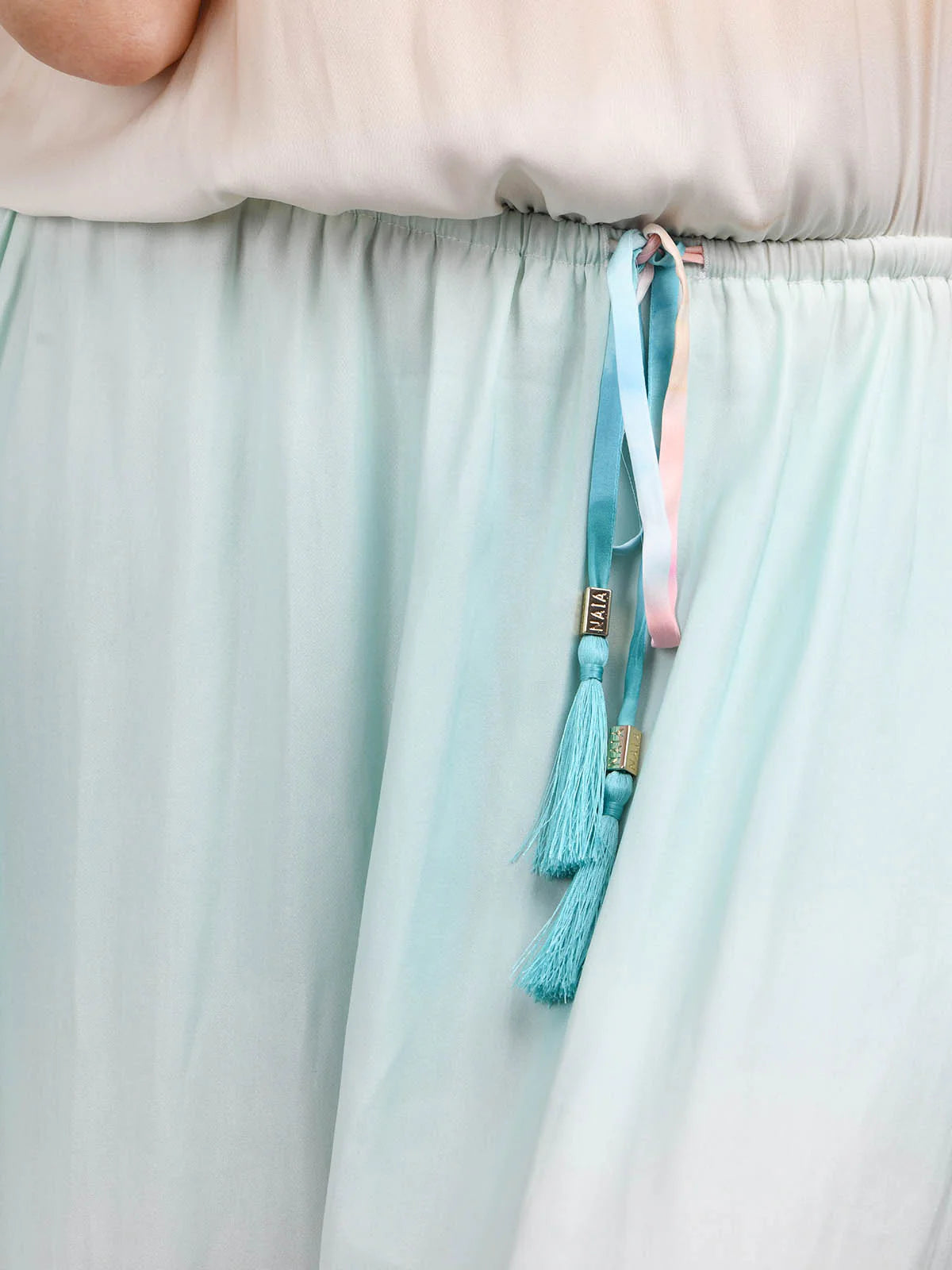 PELOSA DRESS OCEAN SCENE PRINT