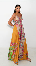 Load image into Gallery viewer, Lucia dress yellow flower
