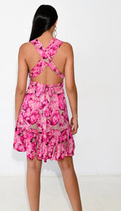 Multifuntional short pink dress