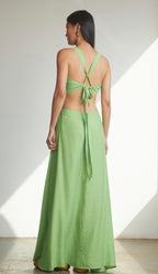LONG CUT-OUT DRESS