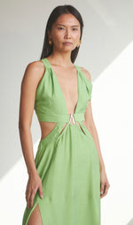 Load image into Gallery viewer, LONG CUT-OUT DRESS
