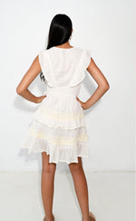 Load image into Gallery viewer, Niza white short dress
