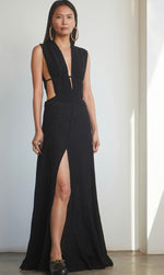 Load image into Gallery viewer, GAUZE MAXI &quot;V&quot; DRESS
