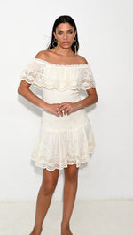 Load image into Gallery viewer, Vienna smoking white dress
