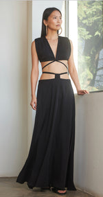 Load image into Gallery viewer, MAXI CUT-OUT DRESS

