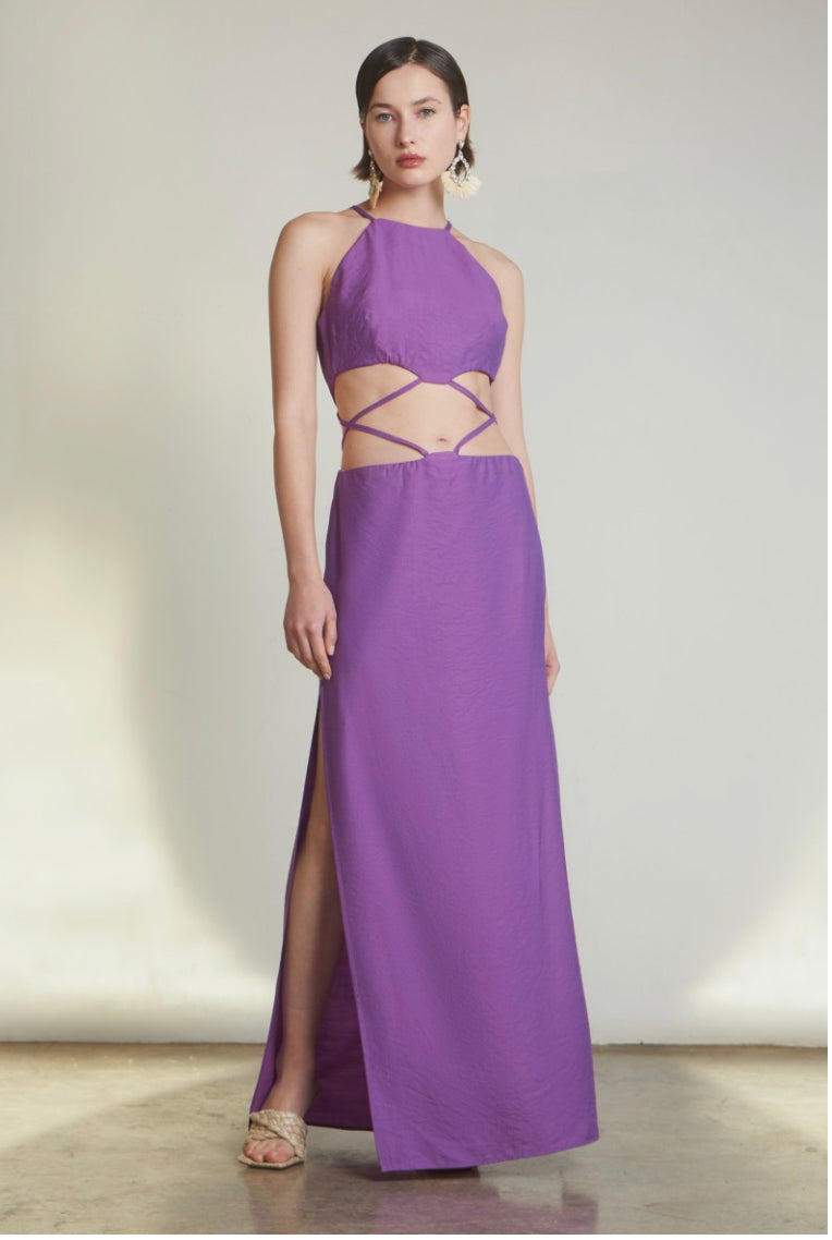 LONG CUT-OUT DRESS