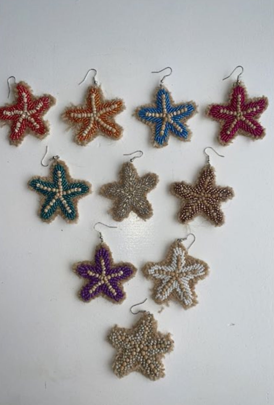 Earring starfish bronze