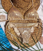 Load image into Gallery viewer, Matte gold bikini
