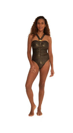 Load image into Gallery viewer, Selene gold dust swimsuit
