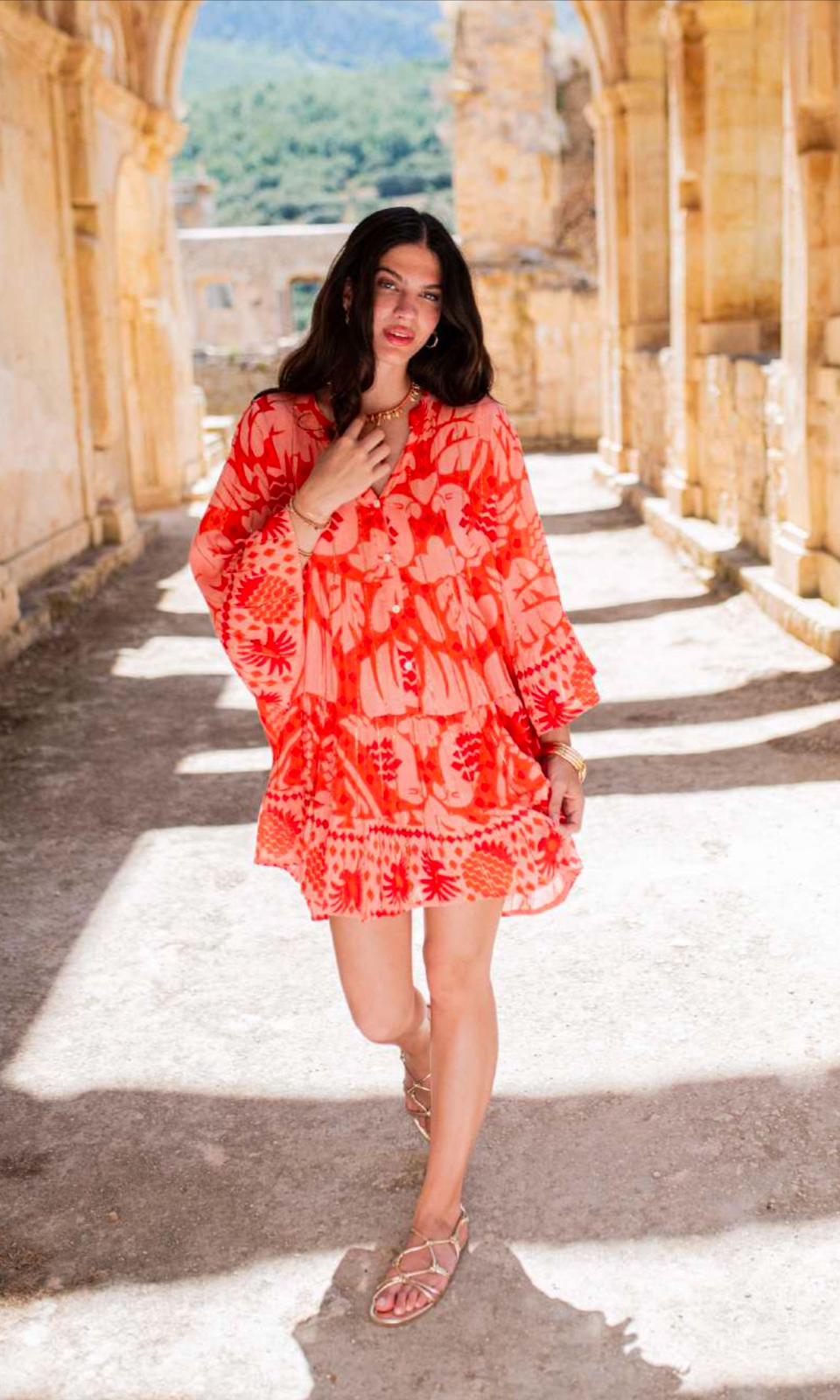 Acapulco Short Dress Red