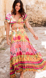 Load image into Gallery viewer, Mauricio Purple Skirt Set
