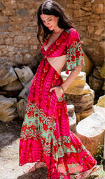 Load image into Gallery viewer, Ipanema Pink Cut Dress
