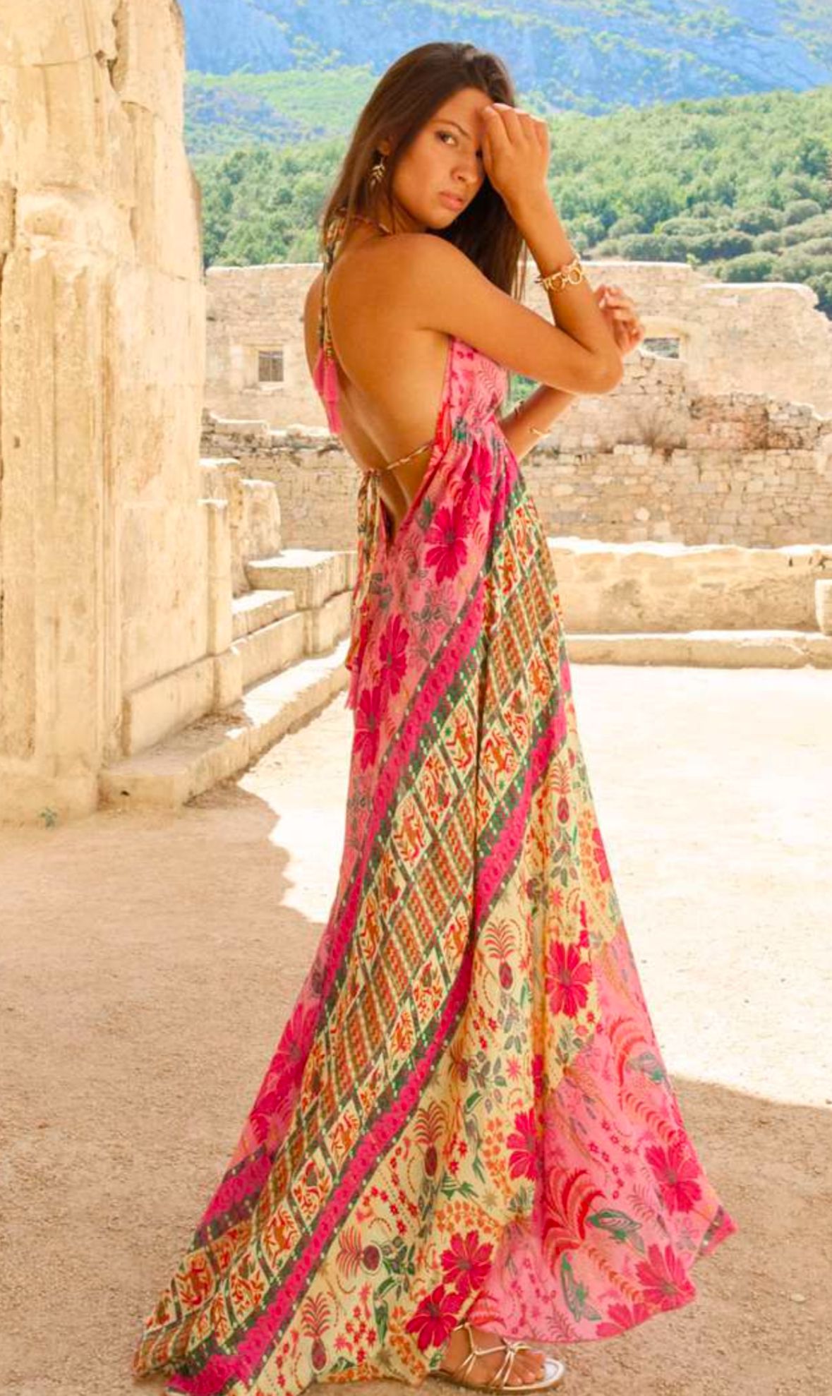 Mauricio Purple Long Dress