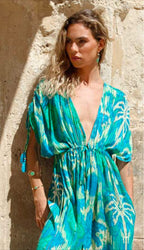 Bora Bora Aqua Kimono