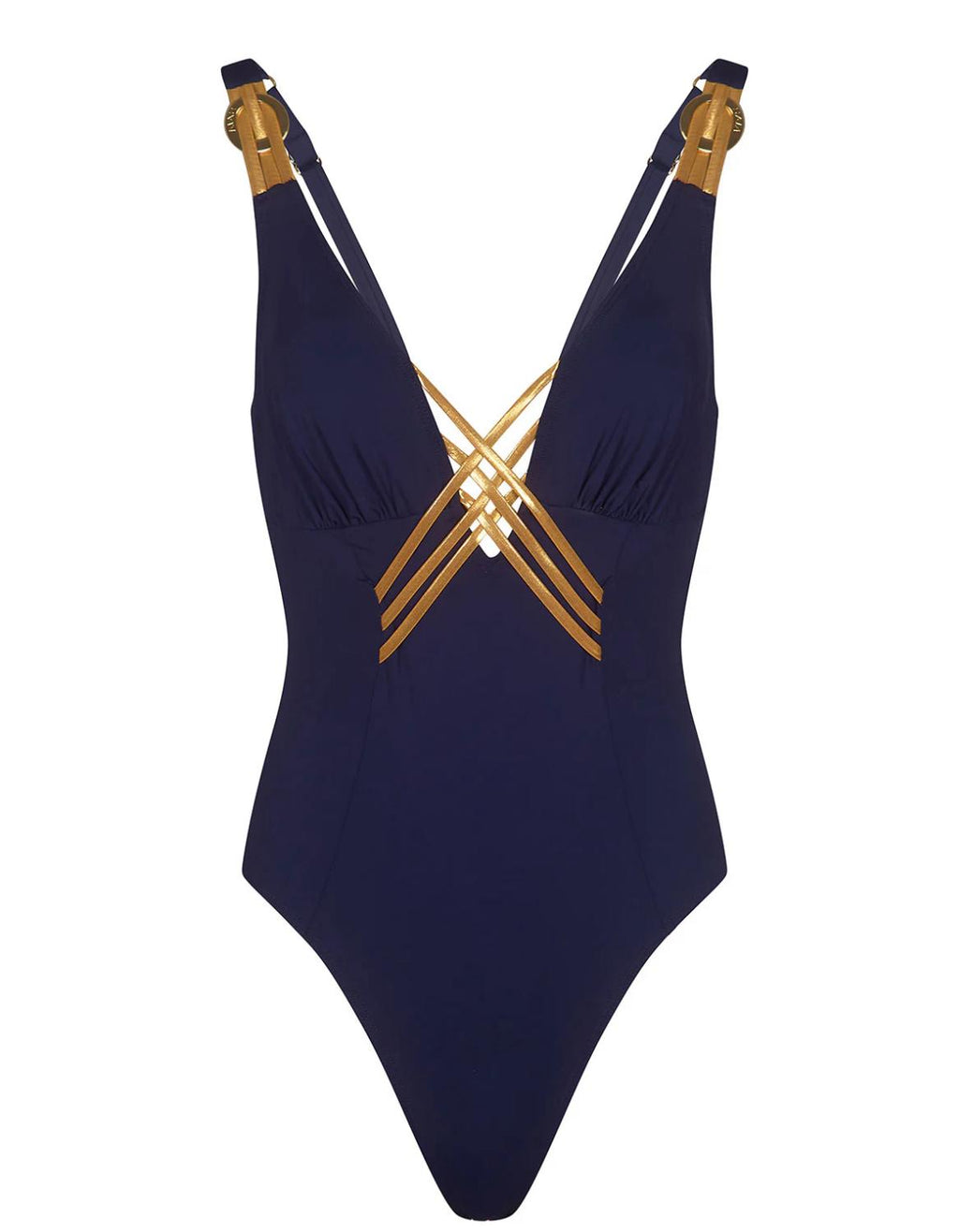 Raquel Swimsuit Navy & Gold