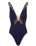 Raquel Swimsuit Navy & Gold