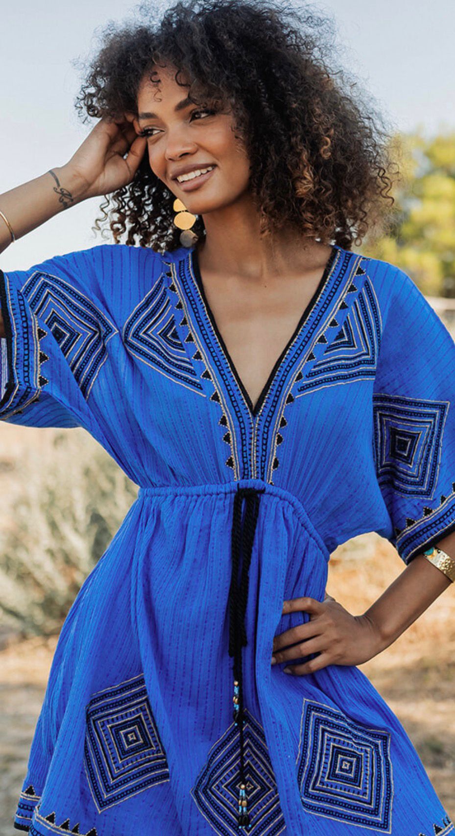 CANCUN SHORT DRESS INDIGO