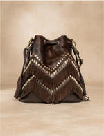 Load image into Gallery viewer, Fringe brown bag
