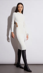 Load image into Gallery viewer, Midi Cut-Out Dress
