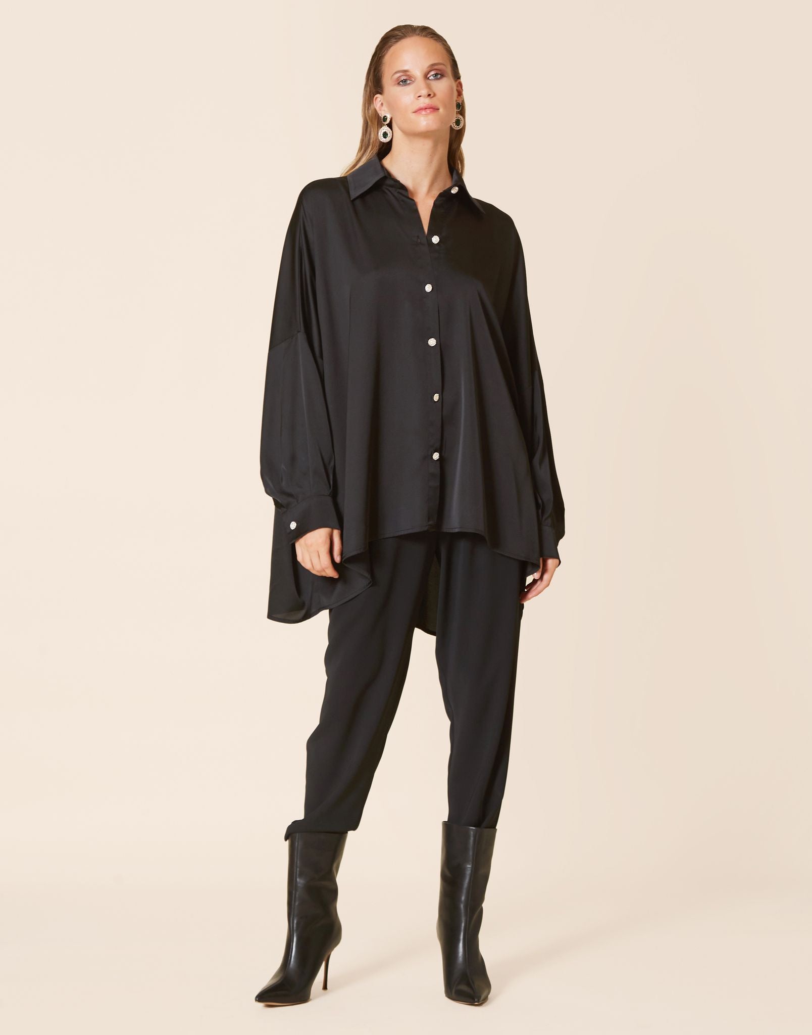 Long sleeve oversized shirt