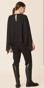 Black diamanté poncho