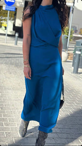 Blue long dress