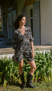 Verona Black & White Corto short dress