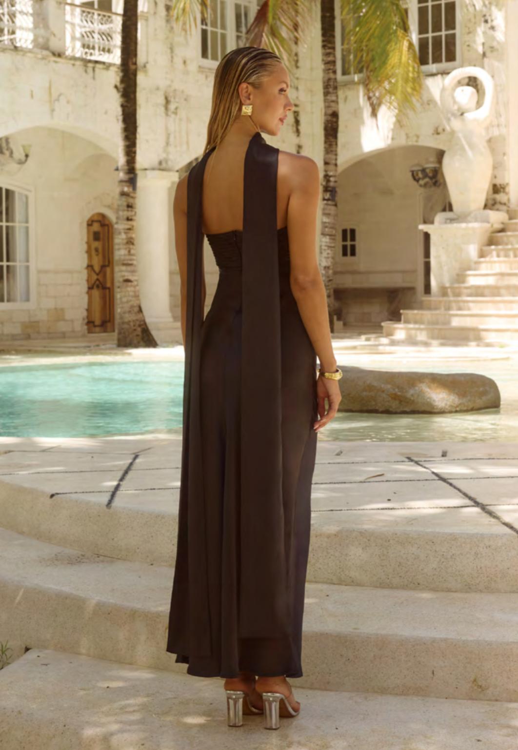 Elsa Maxi Dress Black - Bridesmaid Dress