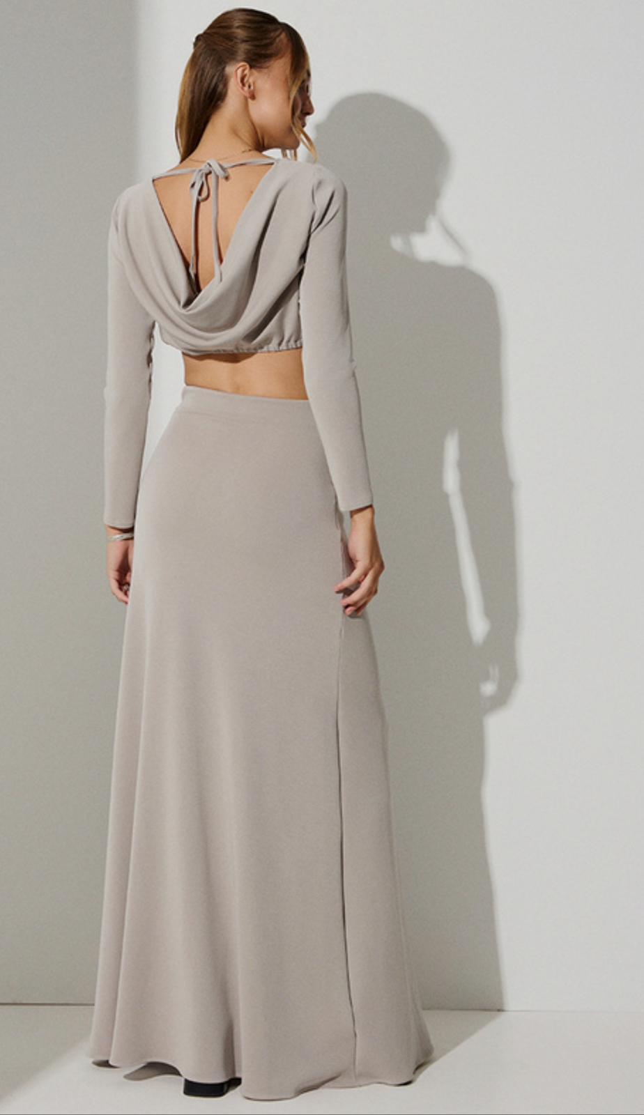 Long Slit Skirt - Christelle Nima 