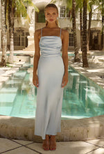 Load image into Gallery viewer, Lucienne Maxi Dress Ice Blue - Bridesmaid Dress
