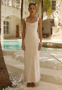 Margot Maxi Dress Ivory - Bridesmaid Dress