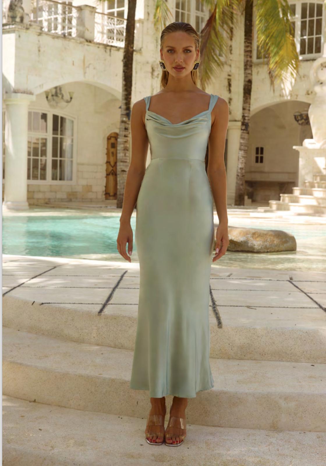 Margot Maxi Dress Sage - Bridesmaid Dress