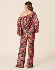 Long trousers cheetah print