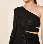 Load image into Gallery viewer, One shoulder evening dress
