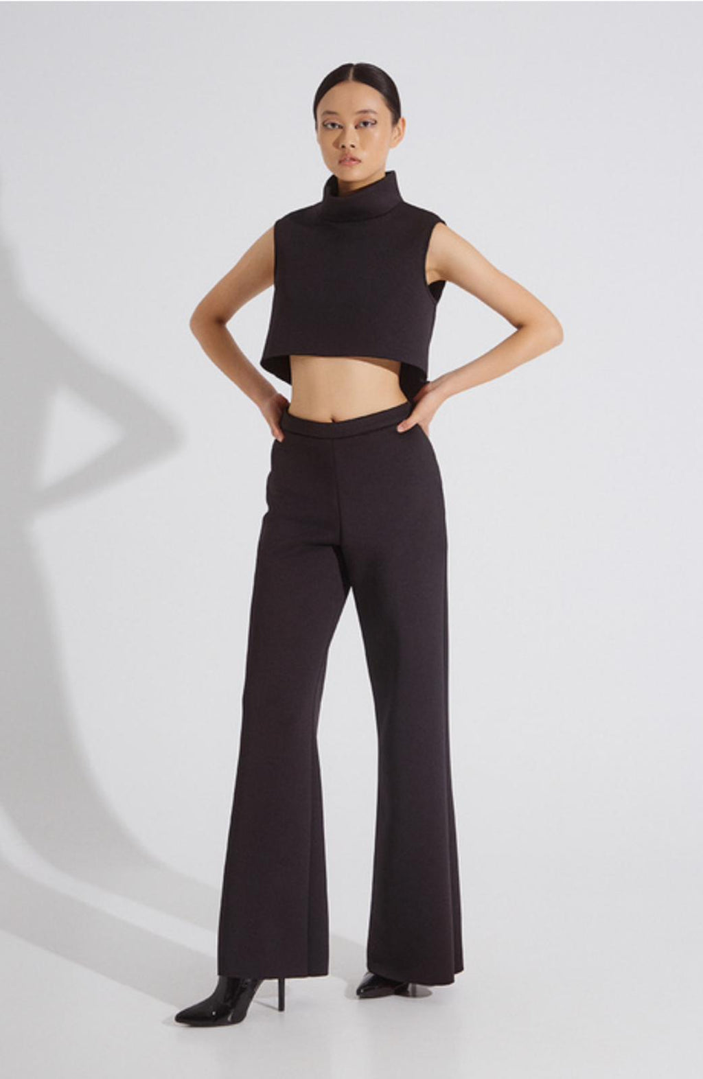 Scuba Flare Trousers - Christelle Nima 