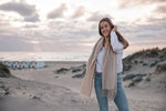 Load image into Gallery viewer, Champagne Beige Oversized Cashmere Shawl
