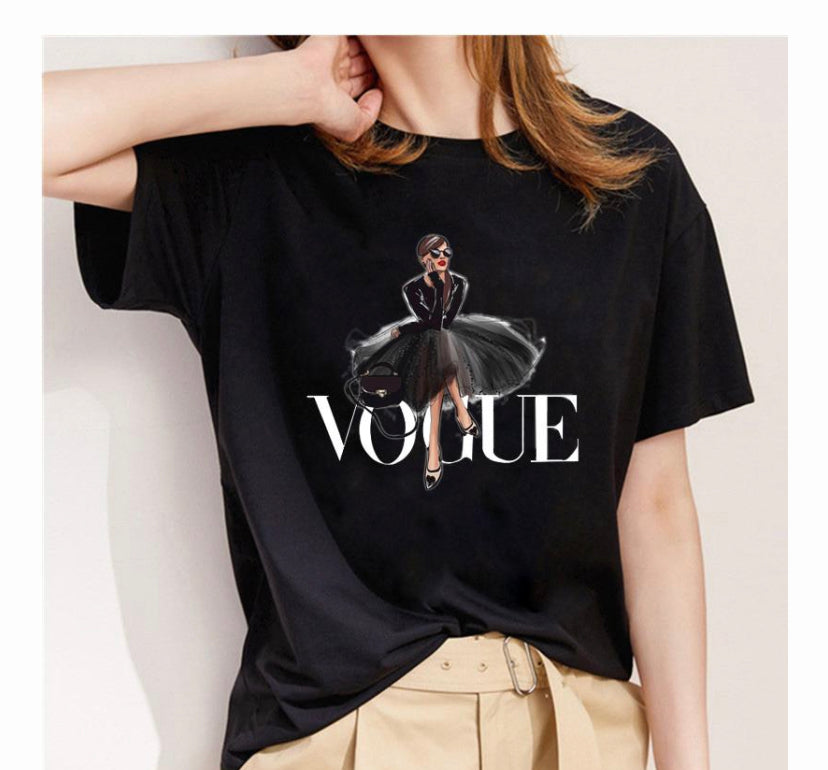 Vogue black t shirt