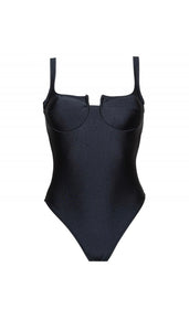 Crystal Black One piece Swimsuit