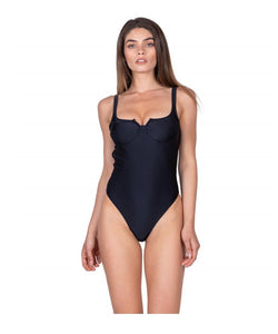 Crystal Black One piece Swimsuit